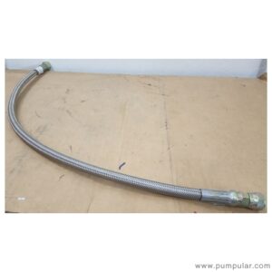 Gast Stainless Braided tube length of 70 cms head frare nut 1/4" hun/end fare nut 3/8"