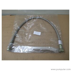 Gast Stainless Braided tube, length of 70 cms head frare nut 1/4" hun/end fare nut 1/2"