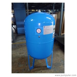 Bauman Pressure tank V100-W 10bar (460*980) blue vertical with legs